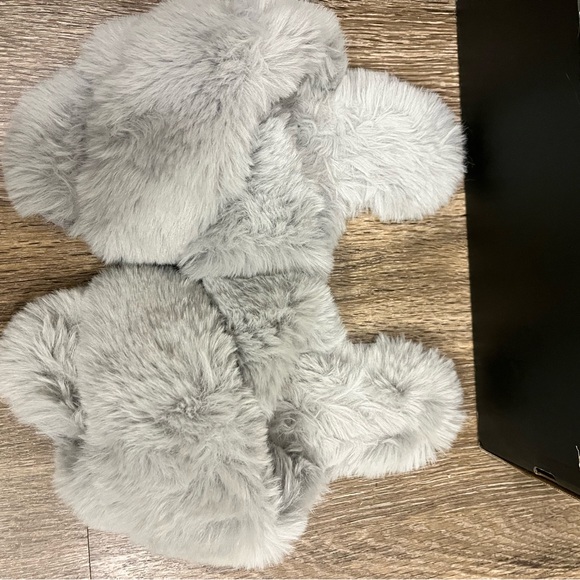Women’s Grey Soft Fluffy Sandal Slippers - Picture 3 of 6